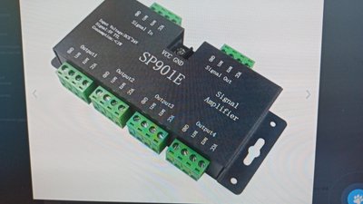 Підсилювач SPI сигналу SP901-E (RGB 5-24 В) 4-ch для стрічки, що адресується Д-20348 фото
